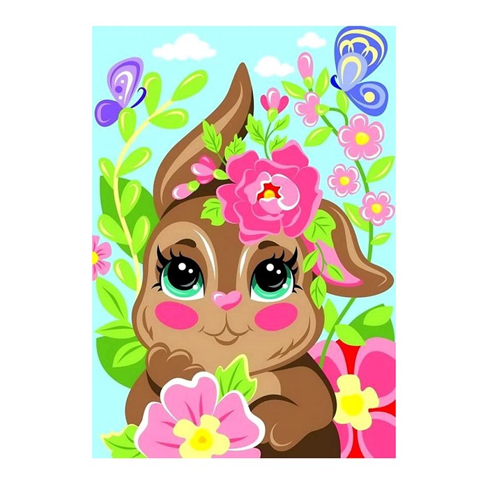 Набор для творчества Картина по номерам для малышей "Весенний зайчик" Ркн-061 Lori 877-756