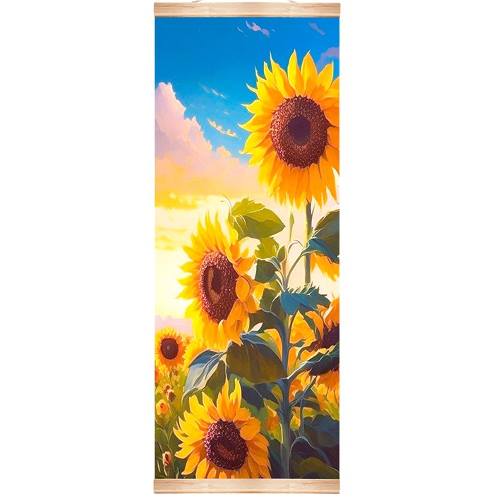 Набор для творчества Картина по номерам 35*88 см ПАННО ПОДСОЛНУХИ HRP0170 988-714