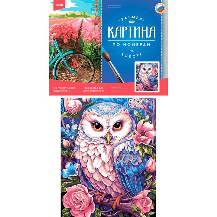 Набор Для Творчества Картина по номерам 40*50 см Совушка Рх-188 Lori 988-658