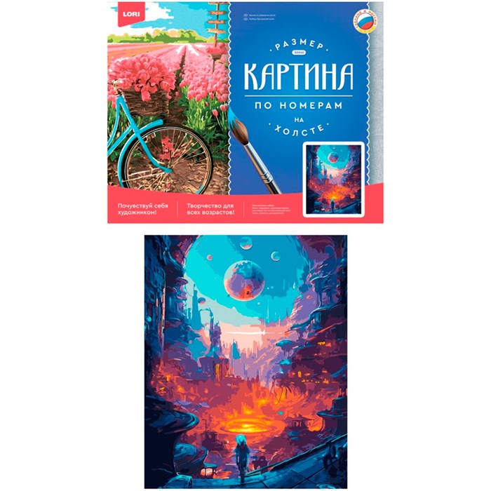 Набор Для Творчества Картина по номерам на подрамнике 40*50 см Другой мир Рх-163 Lori 983-270
