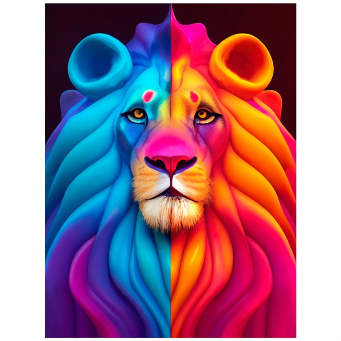 Набор для творчества Роспись по холсту 30*40см Царь зверей ХК-6830 987-817