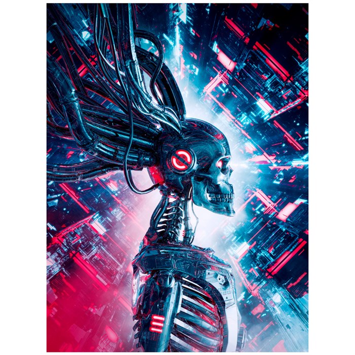 Набор для творчества Роспись по холсту 30*40см Стальной скелет ХК-6850 987-816