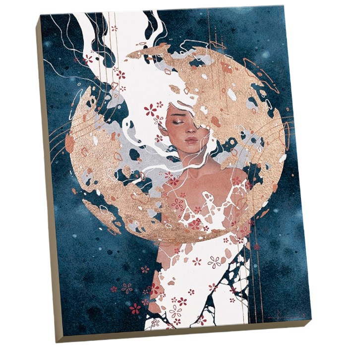 Набор для творчества Картина по номерам с поталью 40х50 НОВЫЙ МИР (16 цветов) HR0390 /20 978-715