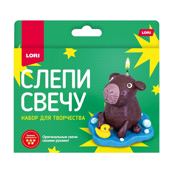Набор для творчества Слепи свечу Капибара Пз/С-022 Lori 983-840