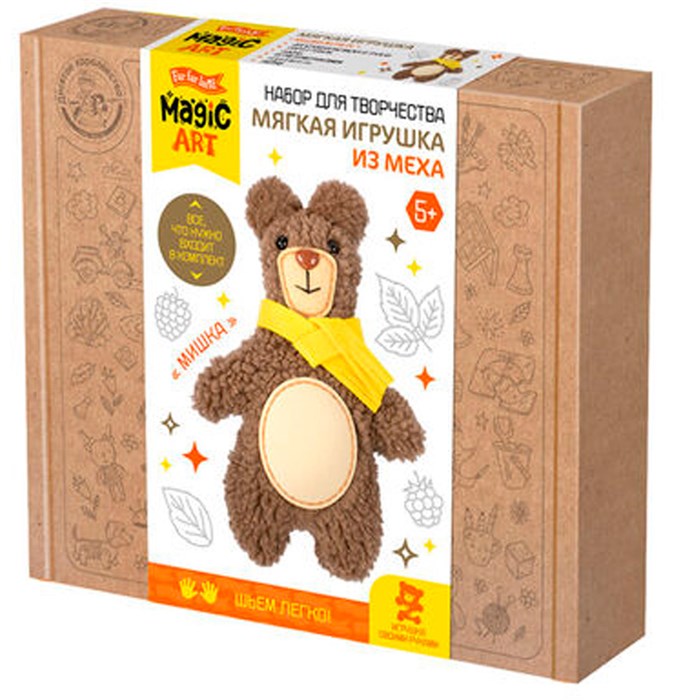 Набор для творчества Мягкая игрушка из меха "Мишка" 05140 989-055