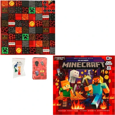 Игра Умка По мотивам Minecraft. Ходилка квадрат.40карточек 4650250598046 932-892