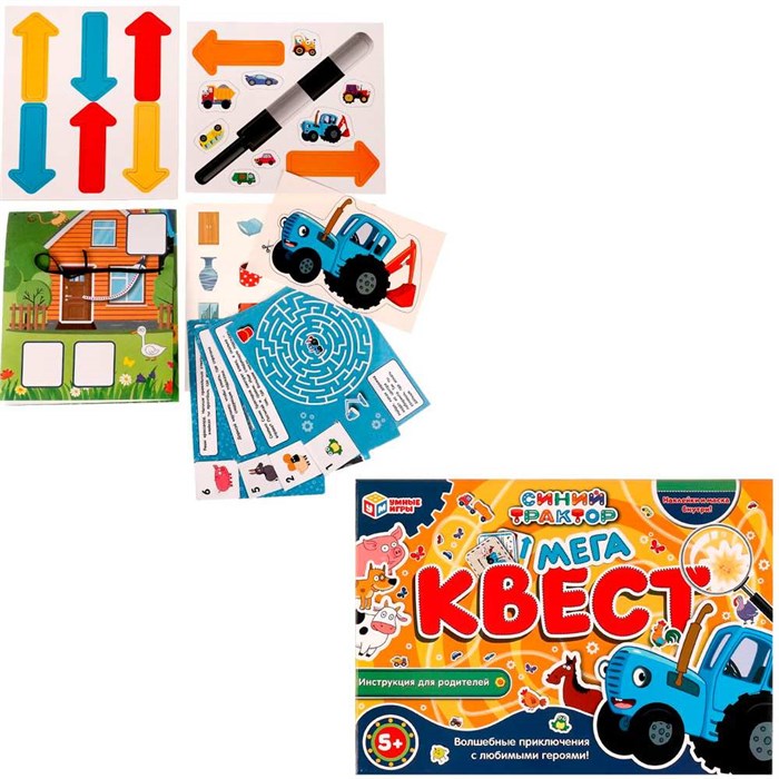 Игра Мега-квест. Синий Трактор 4650250506713 /20/ 834-525