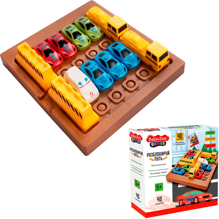 Игра настольная "Разблокируй путь" Baby toys 70036 936-381