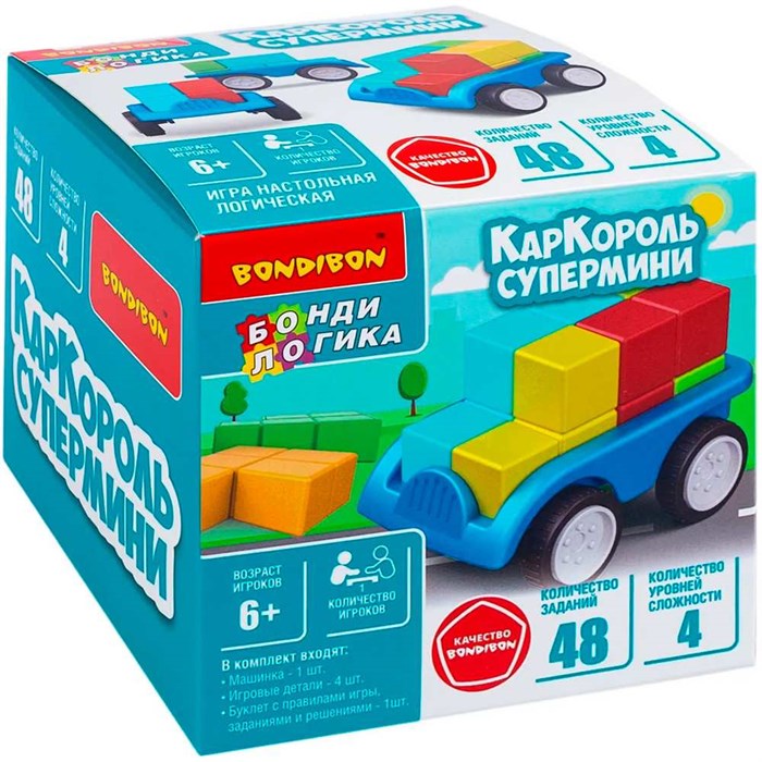 Игра логическая БондиЛогика Bondibon КарКороль супермини ВВ6433 935-006
