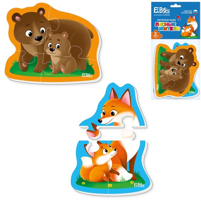 Пазл Магнитный Лесные жители ET04-005 834-293