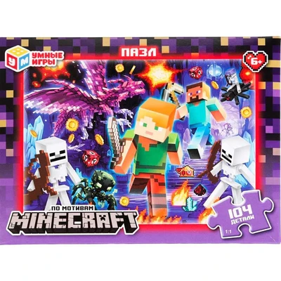 Пазл 104 По мотивам Minecraft 4660254477483 935-207