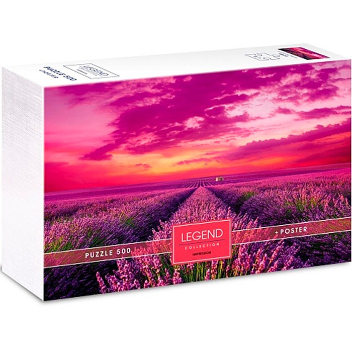 Пазл 500 эл. Лавандовые поля + Постер Premium 071312 935-136