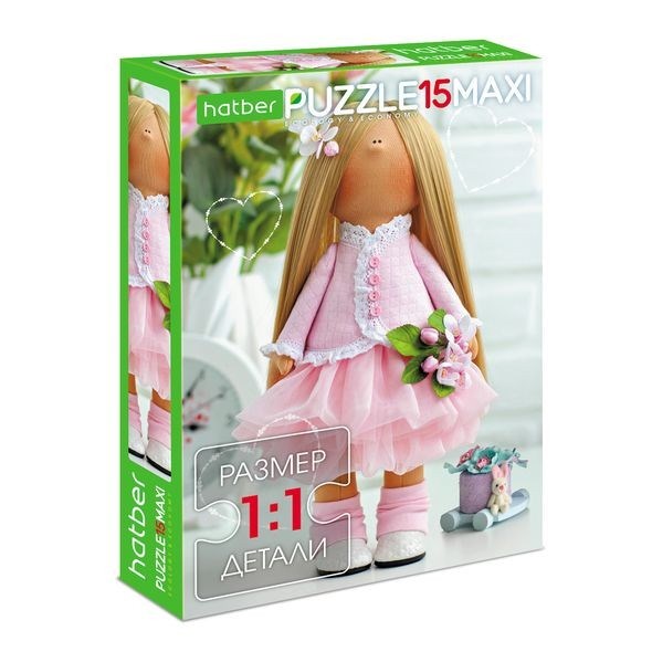 Пазл 15 эл. MAXI Куколки 19803 Hatber 732-515