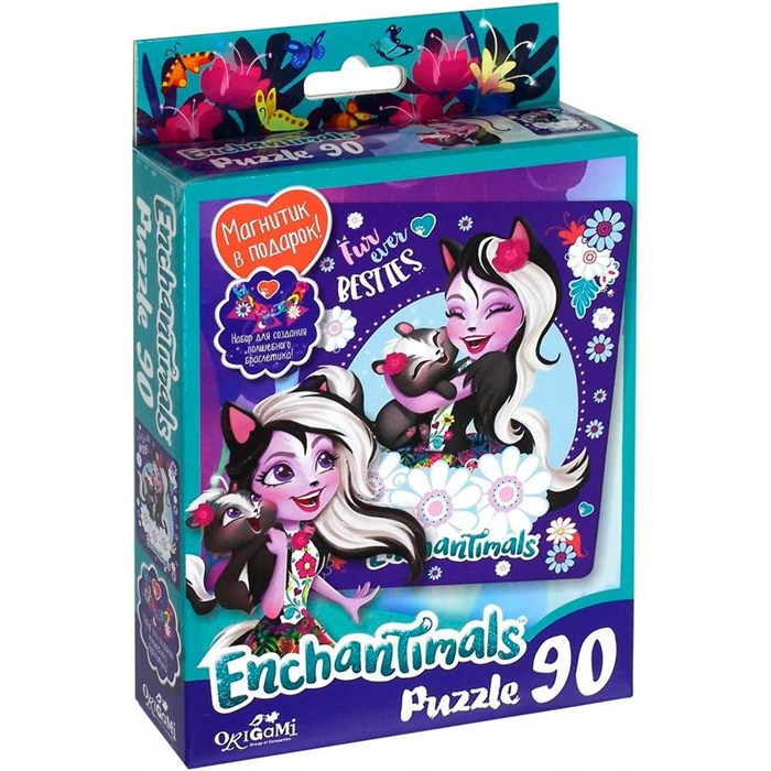 Пазл 90 Энчантималс Besties+ магнитик 03551 Origami 534-012