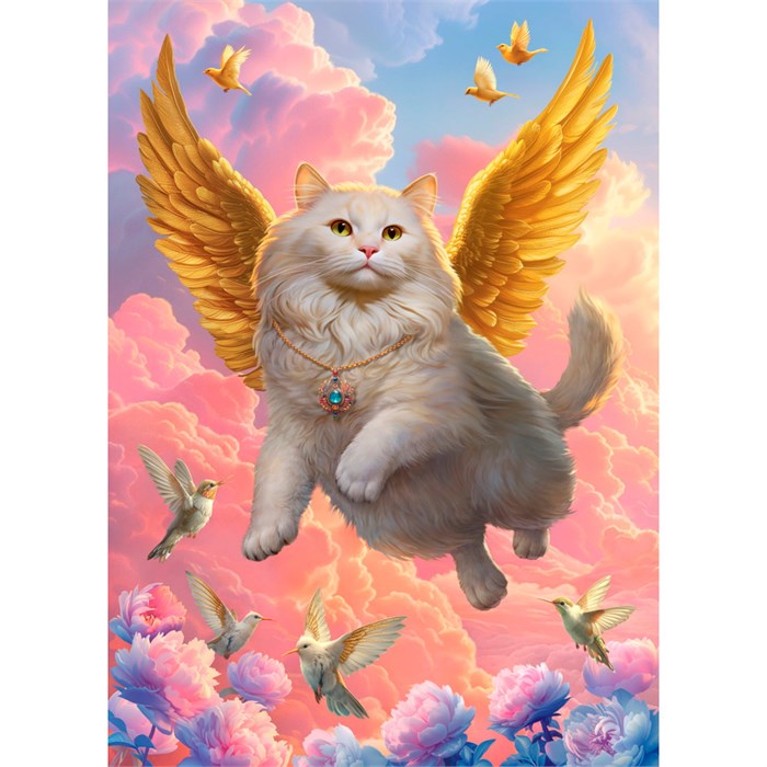 Пазл 500 Кот ангел Ф500-9463 935-312