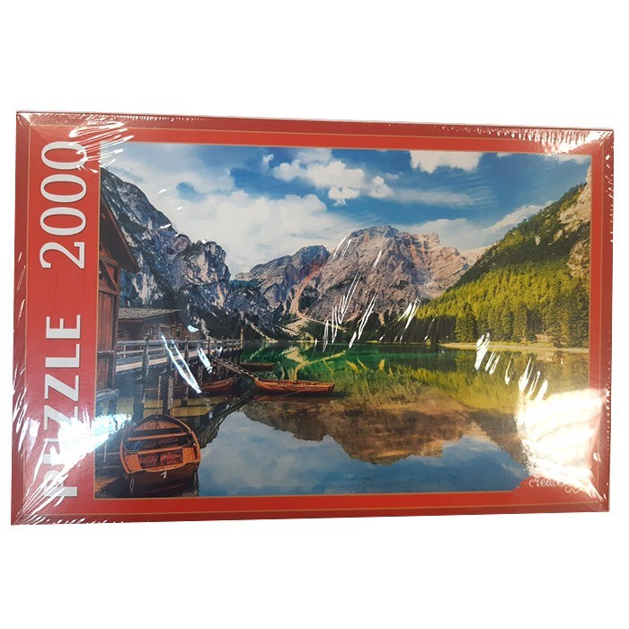 Пазл 2000 Италия.Озеро Брайес и лодки ПИ2000-3697 733-334