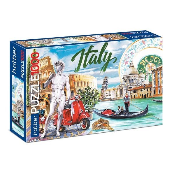 Пазл 1000 эл. Вокруг света- Италия.Premium 22051 Hatber 733-079