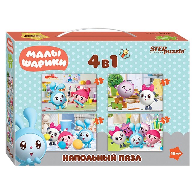 Пазл напольный Малышарики сред. 70155 Степ /6/ 533-421