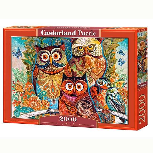 Пазл 2000 Совы С-200535 Castor Land 432-839