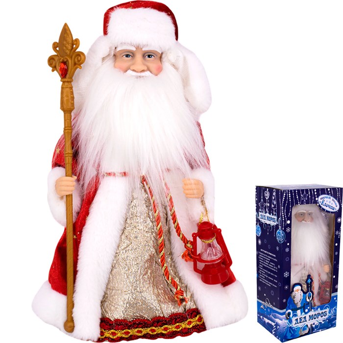 Дед Мороз 30см муз. 23A27-12 русс.озв. 350-997