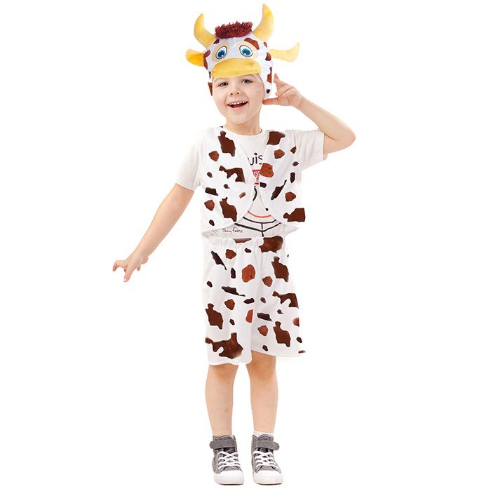 Карнавальный костюм Теленок Гаврюша р.110-56 /плюш/Пуговка/ 652-564