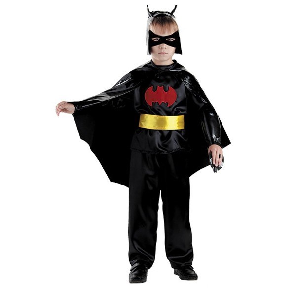 Карнавальный костюм Черный Плащ р 26 /текстиль/Батик/ 351-613