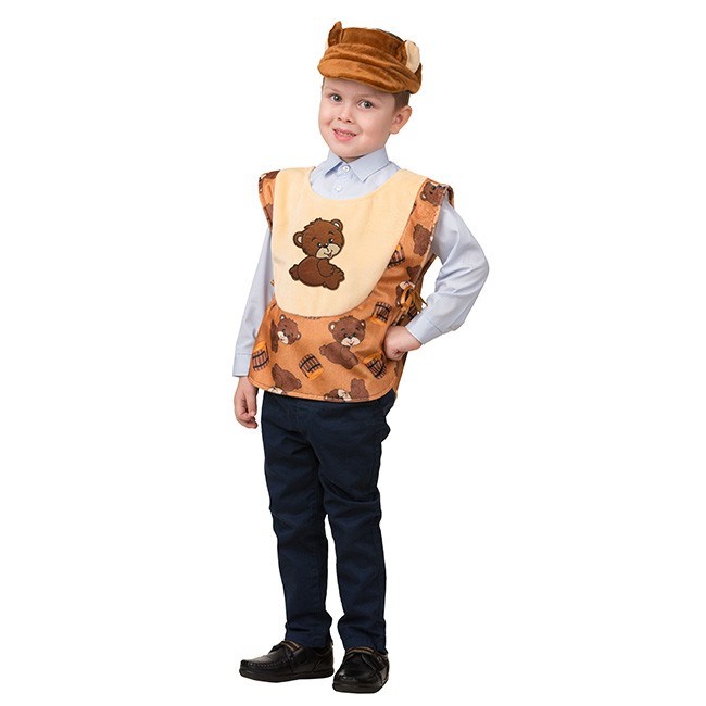 Карнавальный костюм Медведь  р 110-56 /текстиль/Батик/ 651-420