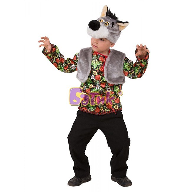 Карнавальный костюм Волчонок Еремка  р.104-52 /текстиль/Батик/ 650-805