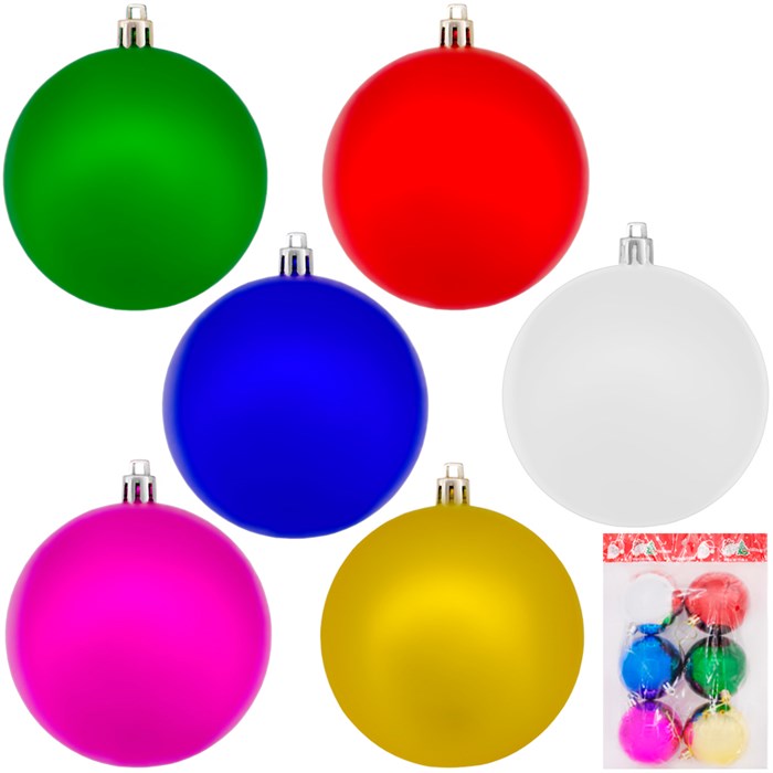 Елочный набор Шары разноцвет. 7см 6шт в пак. FG240517120M 151-883