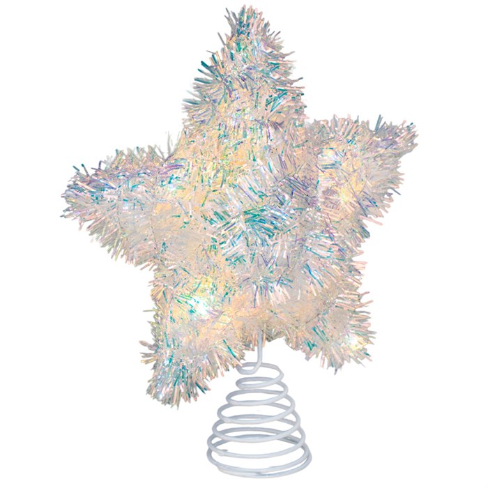 Звезда на бат. с мишурой 25*30 см FG250327565C-2 752-138