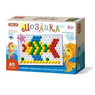 Мозаика d 20мм 80 дет 01011 Стеллар /20/ 110-236