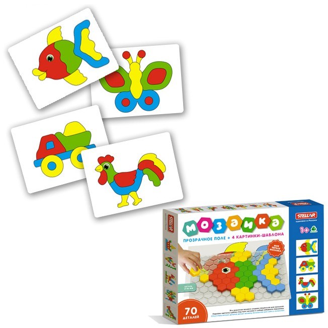 Мозаика d 40мм 70 дет 01078 Стеллар /8/ 511-850