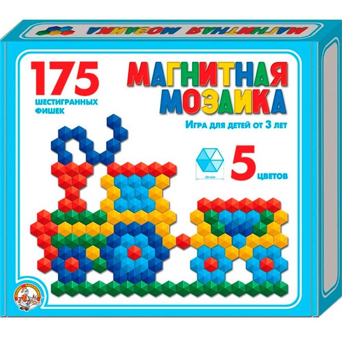 Мозаика магнитная 175 фишек 959 /10/ 112-270