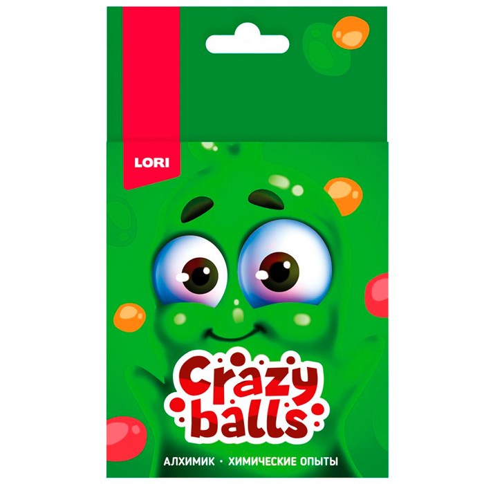 Набор Химические опыты.Crazy Balls "Оранжевый, зелёный и сиреневый шарики" Оп-102 712-199