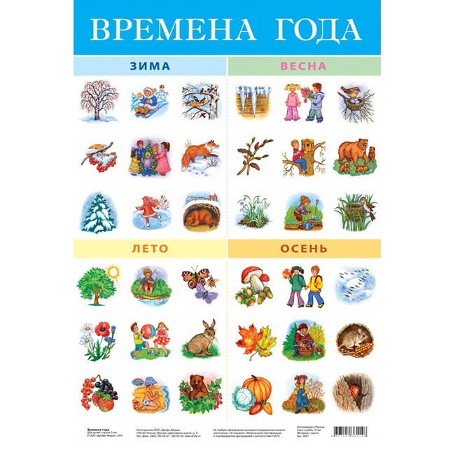 Плакат Времена года 2091 611-905