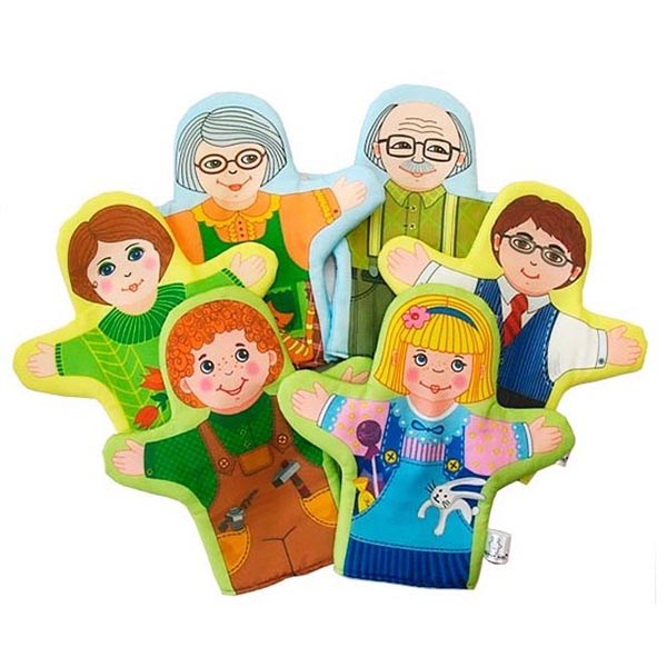 Игрушка развивающая Набор рукавичек "Семья русская "6 шт. 023.02 712-211