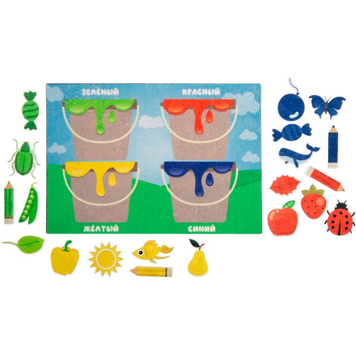 Игра Изучаем цвета фетр LIP1218 810-636