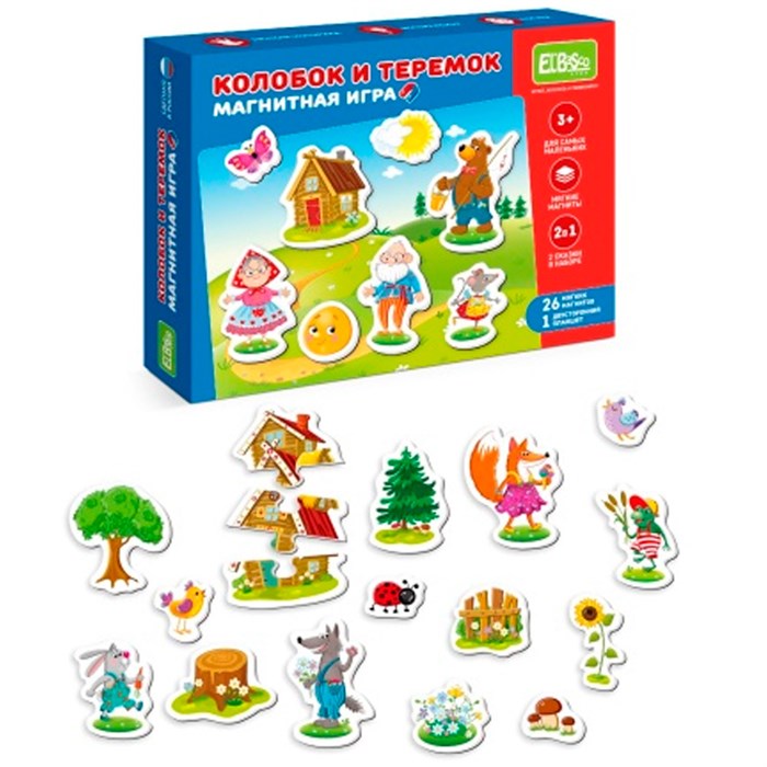 Наборы тематических магнитов "Теремок и Колобок" ET05-014 712-927