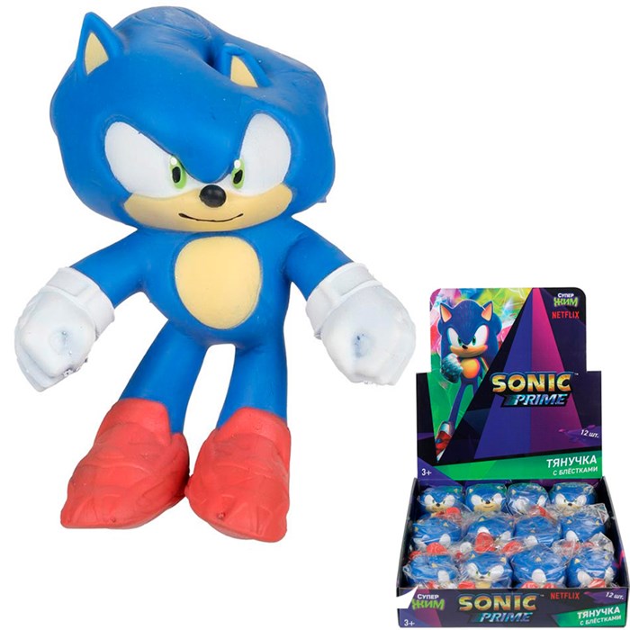 Игрушка Тянучка антистресс с блёстками Sonic Супер Жим XI-SPD-GL-RU 149-215