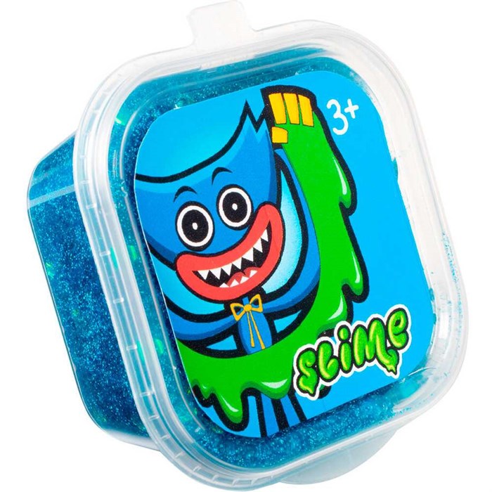 Лизун Slime синий с блестками SLM093 148-831