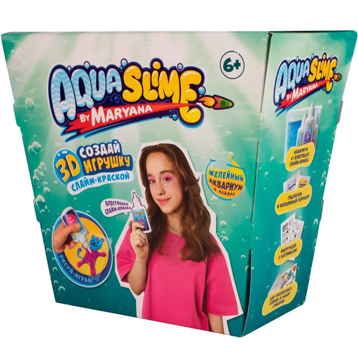 Лизун Набор "Aqua Slime" для изготовления фигурок из цветного геля AQ006 148-833