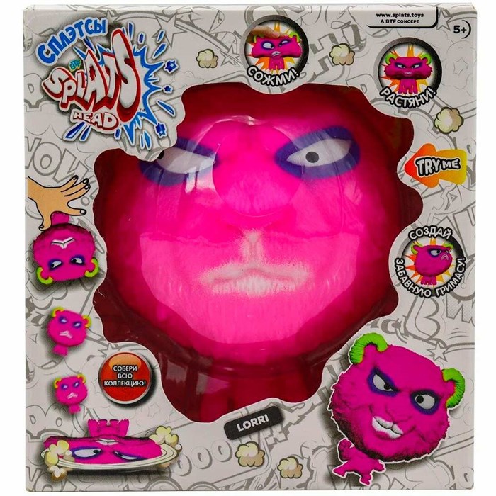 Фигурка-тянучка Splats Head, Lorri/Лорри ,11 см  879490-15 148-619