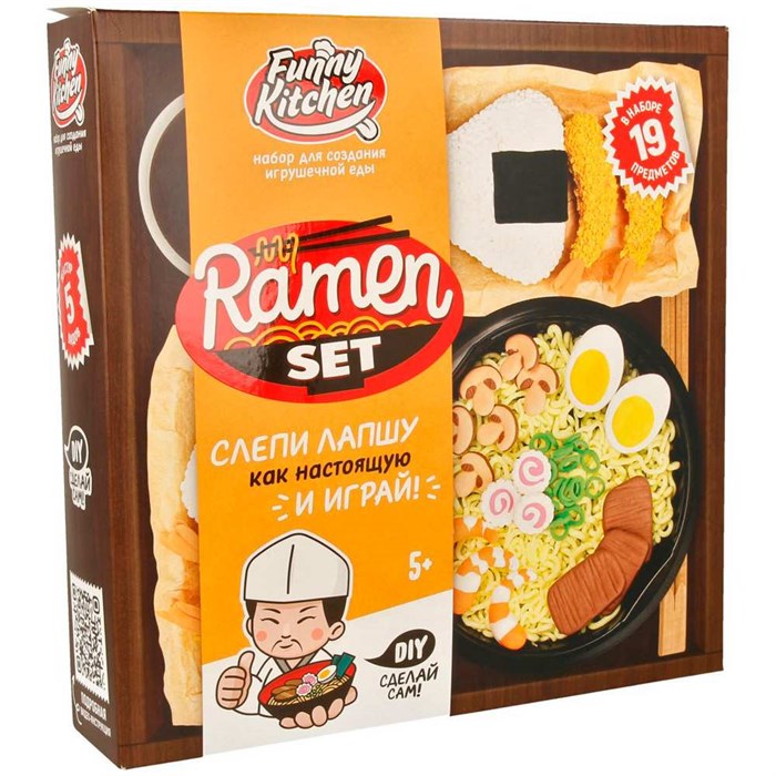Лизун Slime Лаборатория Funny Kitchen Ramen set SS500-40217 148-584