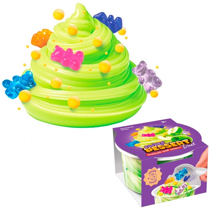Лизун Slime Slime dessert DUETяблочный краш SLM046 547-815