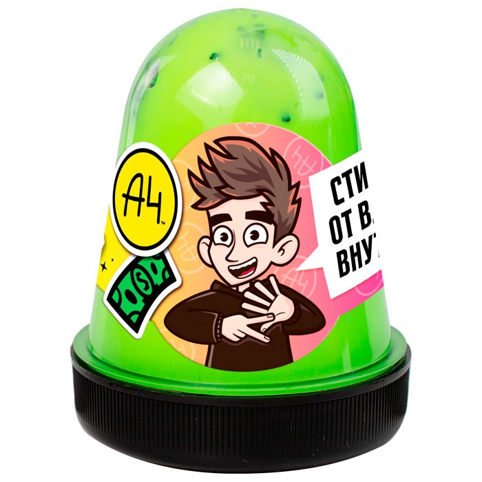 Лизун Slime лимонный 130 г. Влад А4 SLM063 547-650