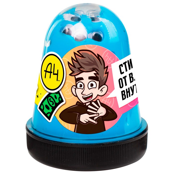 Лизун Slime бирюзовый 130 г. Влад А4 SLM064 547-649