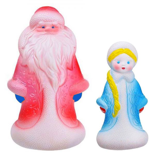 Резиновый Набор Дед мороз и снегурочка-2 С-1672 /8/ 149-257