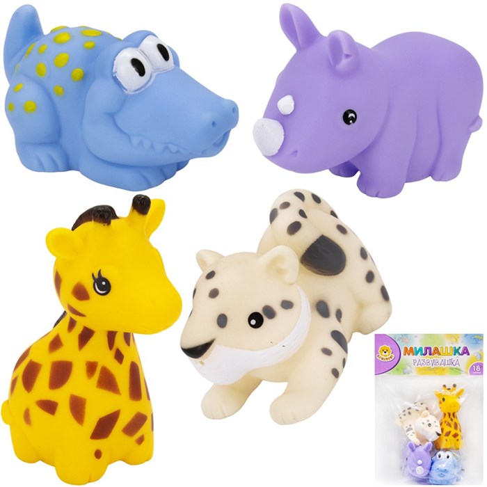 Набор резиновых игрушек для ванны Levatoys 100-AYSDK в пак. 547-592