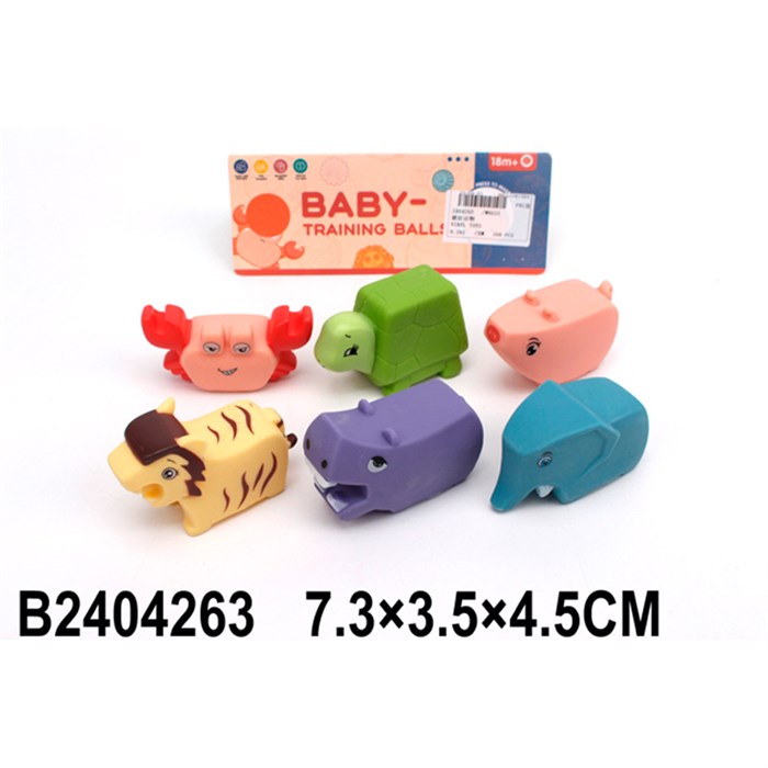 Набор резиновых игрушек W8633 в пак. 148-561
