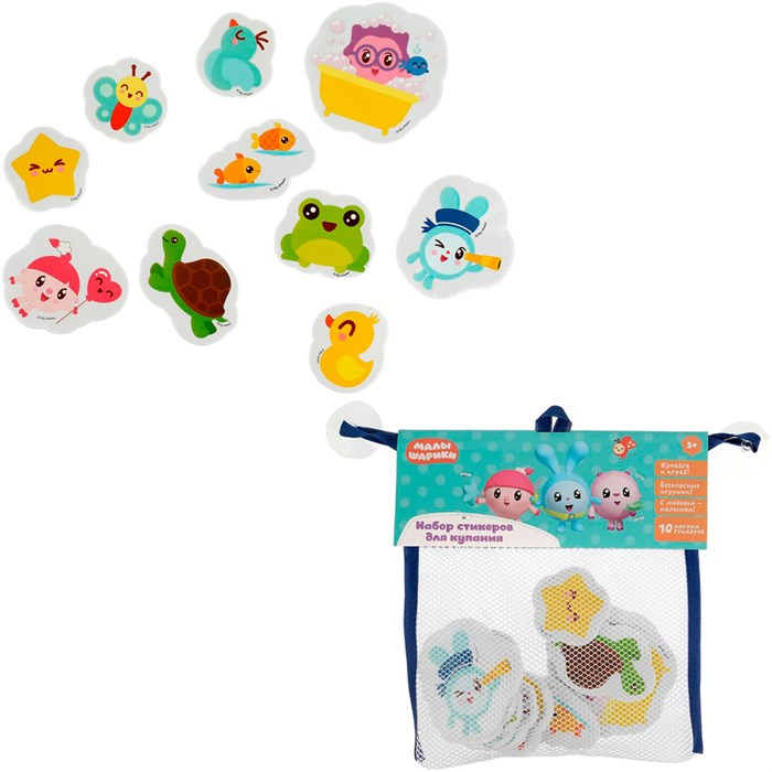 Набор стикеров МАЛЫШАРИКИ  Ева 10 шт, сетка КАПИТОШКА MAL-17 548-070